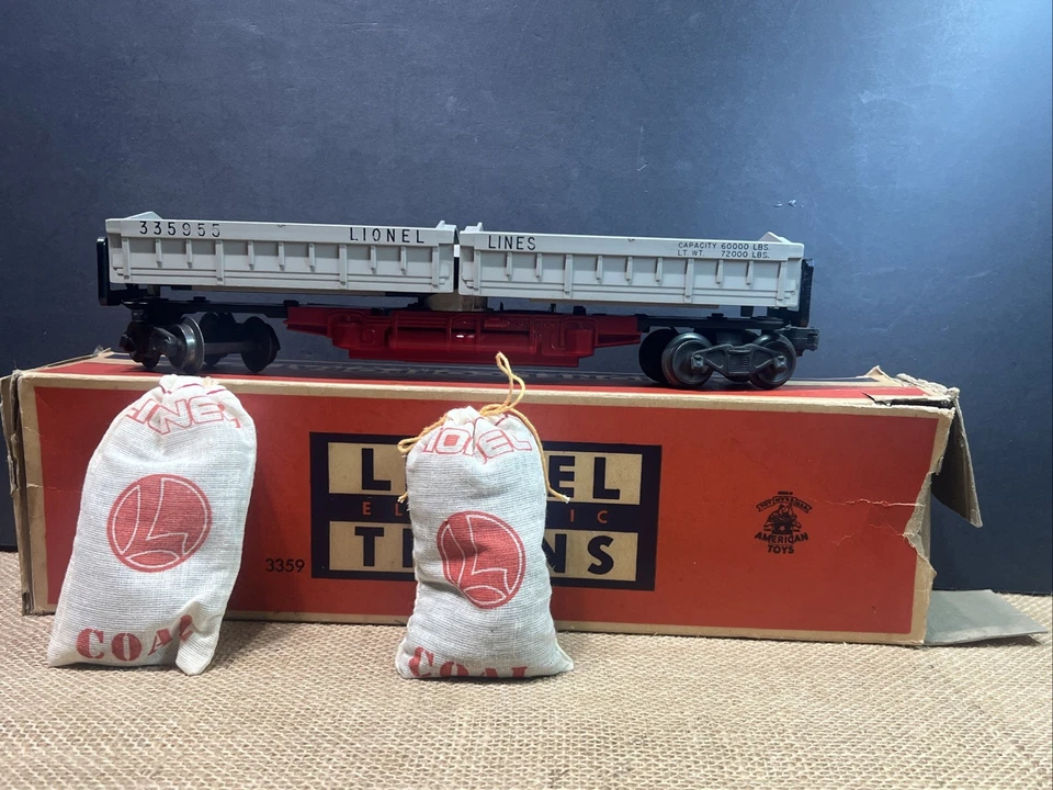 Lionel Postwar #3359 Double Box Coal Dumper Tested C7 Original Box - Image 2 of 4