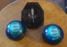 QTY 2 Dynaflex DFX Sports & Fitness Gyro Exercisers with Power starting dock 