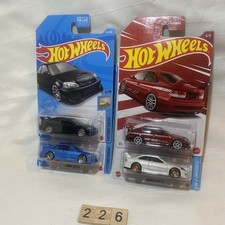 Hot Wheels Lot Of 4 - Honda Civic Si Red White Blue Black Factory Fresh