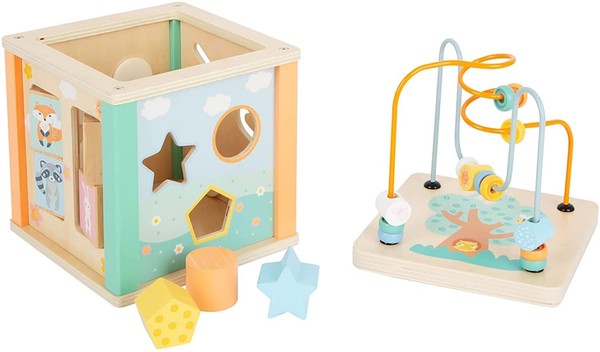 Small Foot MotorikwüRfel Pastell, Motorikspielzeug FüR Kleinkinder, (Us Import)-image