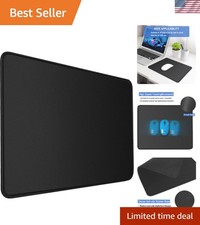 Double Stitched Gaming Mouse Pad 14.9" x 11.7"   Elegant Black Design