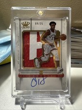 2017-18 Panini Crown Royale Prime Silhouettes Auto /25 OG ANUNOBY Knicks #227