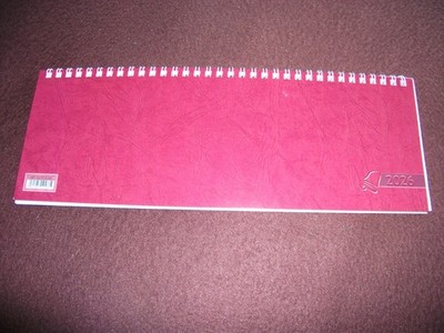 Glocken Schreibtischquerkalender 2026 -  1 W/1 S - 29,7 x 10,5 cm - Terminplaner