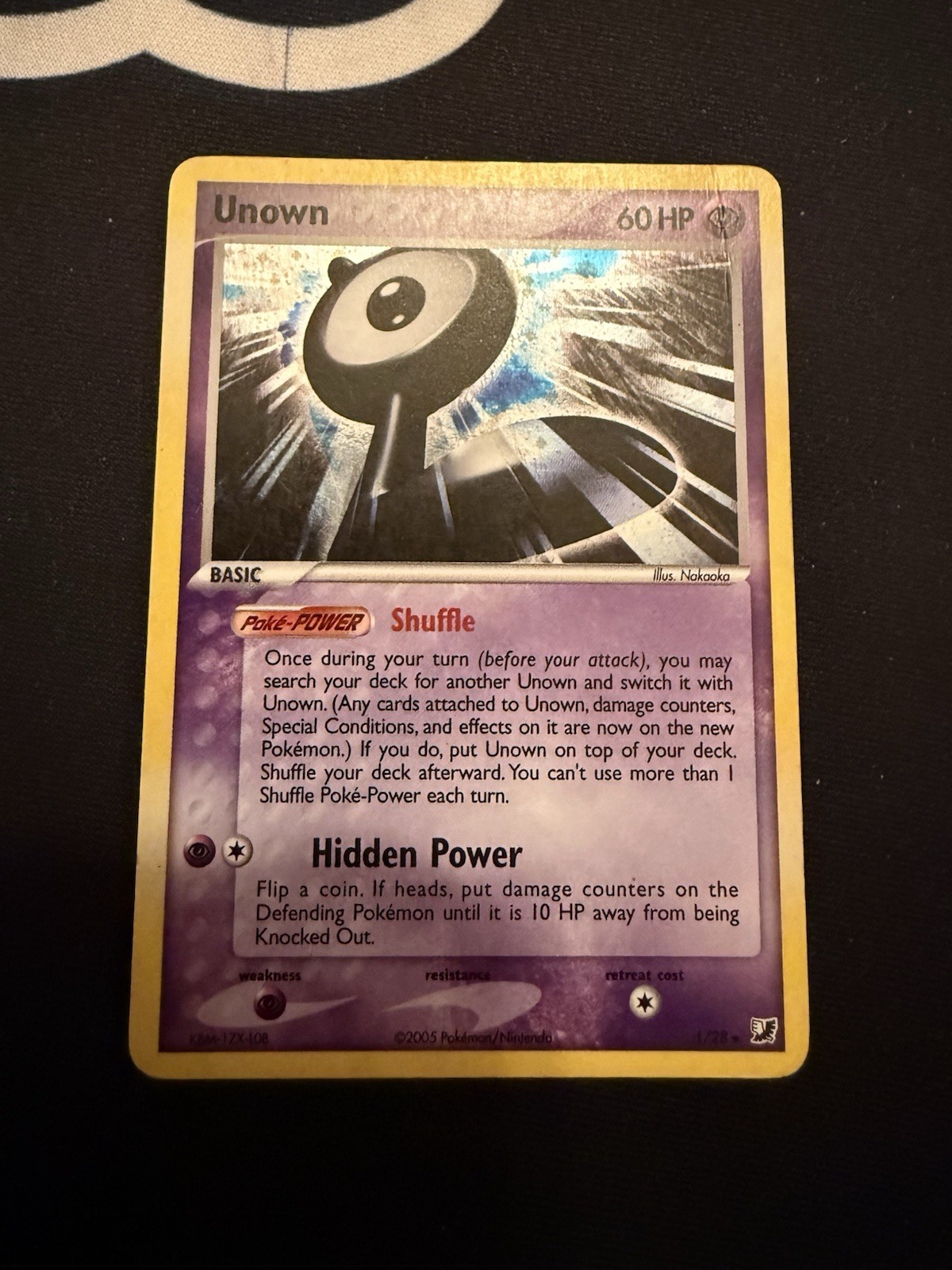 Pokemon Card - Unown (L) Unseen Forces L/28 Holo Rare