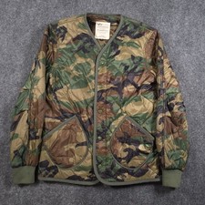 Alpha Industries Als92 Liner Jacket Mens S Woodland Camo Quilted Ripstop