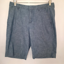 Gap Womens Shorts Blue Size UK 12 14 100 Cotton Bermuda Short Beach Coast