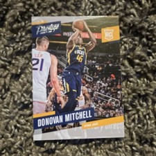 2017-18 Panini Prestige Donovan Mitchell Rain #163 Utah Jazz NBA Rookie Card. rookie card picture