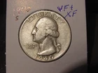 1940-S WASHINGTON QUARTER VF + XF BETTER DATE FREE SHIPPING
