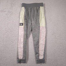 Nike Elite Therma-Fit Fleece Joggers Youth Medium Gray Colorblock Sweatpants