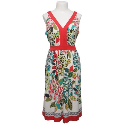 Roz & Ali, Kleid, Größe: 40, Weiß/Rot/Mehrfarbig, Elasthan/Polyester #ole