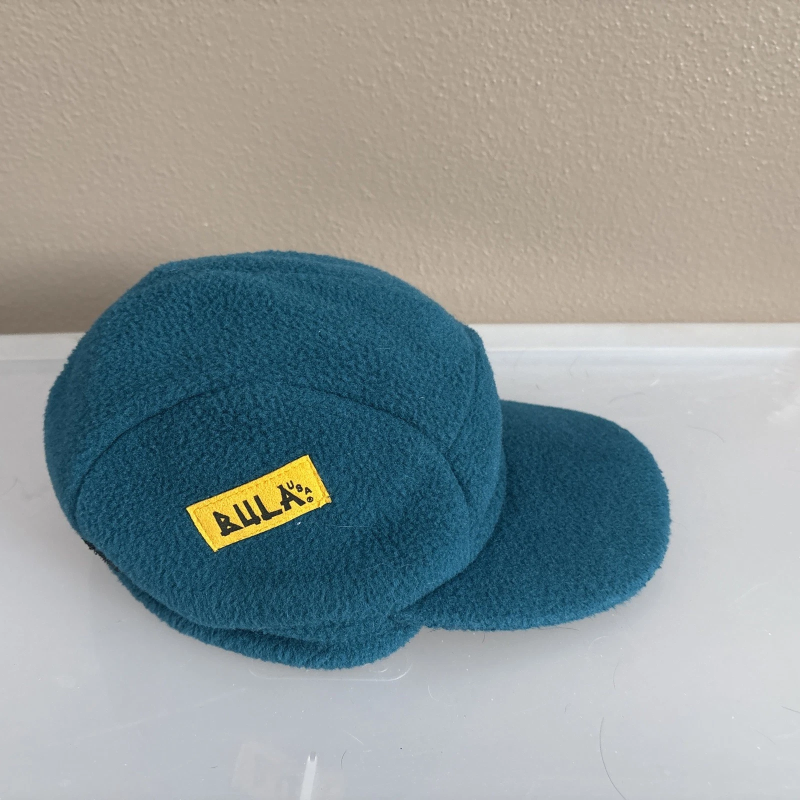 Vintage BULA Fleece Hat With Bill Ponytail Hole One Sz