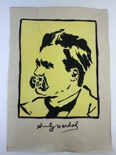 Andy Warhol COA Art Painting Original Drawing Vintage Paper Signed