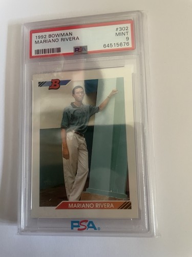 1992 Bowman Mariano Rivera Rookie PSA 9