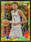 2025-26 Topps Chrome Sapphire Victor Wembanyama Gold Refractor #/50 Spurs