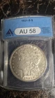 1921-S $1 Morgan Dollar ANACS AU58