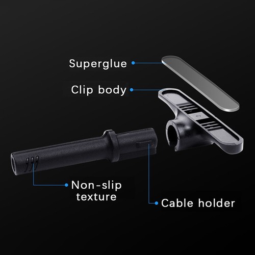 Desktop Wire Cable Organizer Mouse Cable Clamp Mouse Bungee Cable Holder Cli _mo - Photo 5/6
