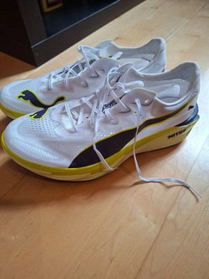Puma Deviate Nitro Elite 4 Herren Gr.44 Carbon Running Schuhe Top Zustand