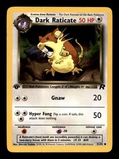 Dark Raticate 51/82 Pokemon Team Rocket 1st Edition LP