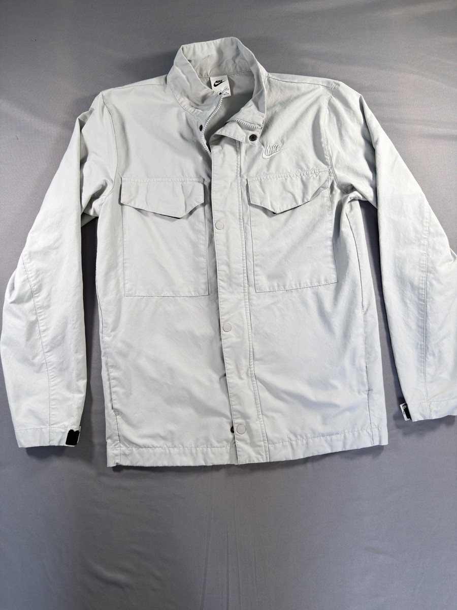 Nike M65 Woven Field Jacket Mens Small Gray CZ9922-029 Military