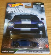 Hot Wheels Premium Custom Ford Mustang Fast & Furious Fleet 2/5 2021 Blue New