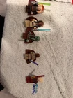 LEGO Star Wars Minifigure Lot of 5 w/ Lightsabers Plastic Figures