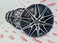 19" Inch Mercedes Black Polished NEW AMG Style Alloy Wheels 5x112 Staggered