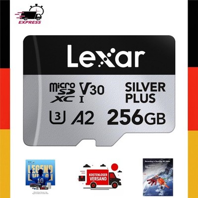 Lexar Silver Plus 256GB microSDXC UHS-I Speicherkarte mit Adapter