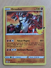 Carte Pokemon GROUDON 017/025 Holo Célébrations 25ans FR - État sortie de booste