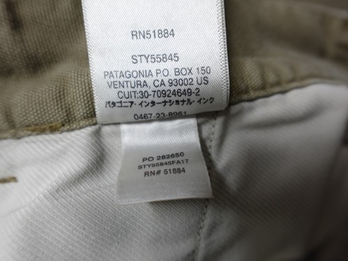 Vintage Patagonia Organic Cotton Pants Men’s 34 Long Military Style Slash Pocket - Picture 15 of 16