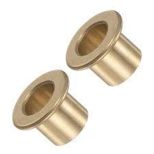 2pcs Flanged Sleeve Bearing-[8mm x 10mm x 10mm]-Bronze Bushing for Equipment