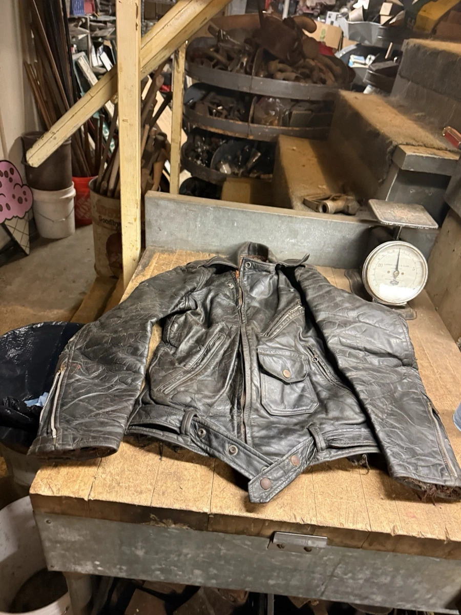 BUCO Handbag Leather Vintage Outerwear Coats & Jackets for Men for