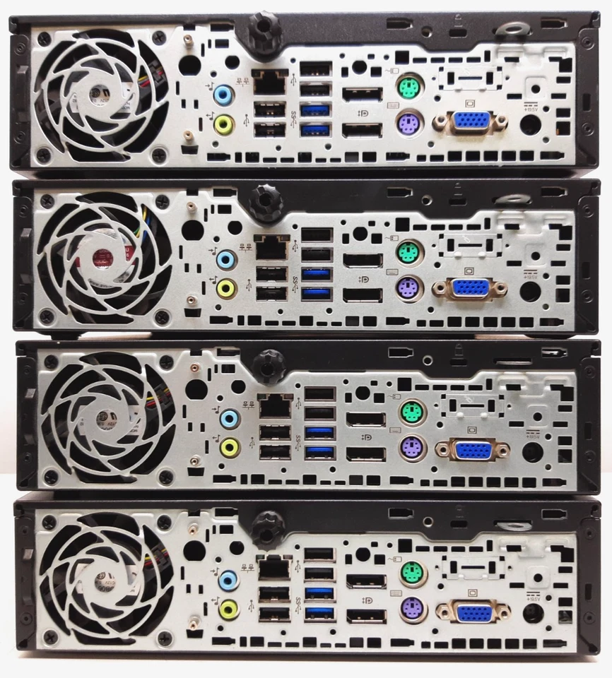 Lot (4) HP EliteDesk 800 G1 Ultra-Slim PC Intel Core i5-4590S 4-8GB RAM NO SSD - Image 2 of 4