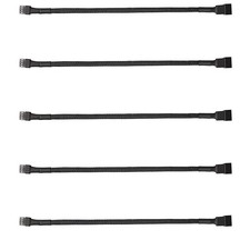 5 Pack 4-Pin PWM Fan Splitter Cable, Sleeved Braided Adapter Computer PC Fan ...