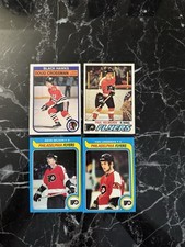 (4) Crossman Paul Holmgren Linseman Behn Wilson Philadelphia Flyers Rookie Card. rookie card picture