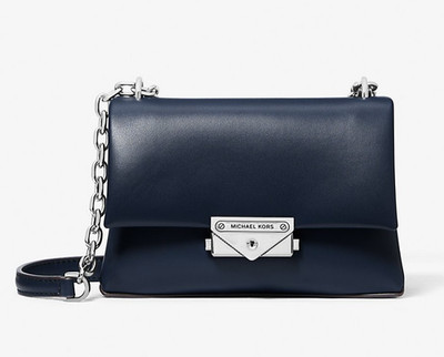 Michael Kors Cece Flap Shoulder Bag in NAVY 35F3SOEC50 NWT