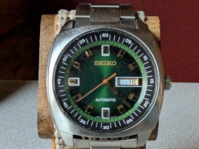 SEIKO 7S26-04B0 AUTOMATIC MEN'S DAY/DATE 5BAR WRISTWATCH~KEEPS