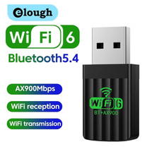 USB WiFi-6 900Mbps 2 in 1 Dongle 2.4G 5GHz Dual Band  BT 5.4 Win10,11 Free ship