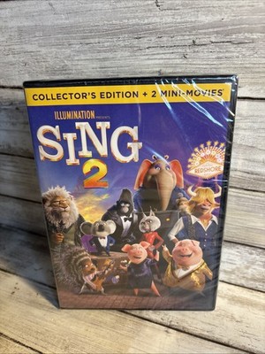 New! Sing 2 Collector's Edition + 2 Mini Movies (DVD, 2021) Sealed Ships Free
