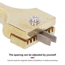 Doanas-Magnetic Button Installation Tool Adjustable Fork Puncher Leather Craft