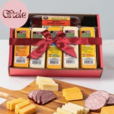 Wisconsin Cheese Company - Specialty Cheese & Summer Sausage Holiday Gift Box -