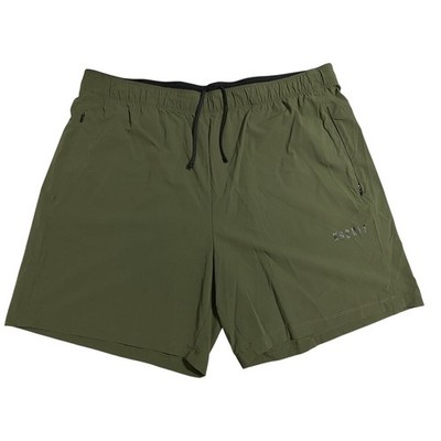 NoBull Shorts Mens Size XL Green Lightweight Stretch Training Active