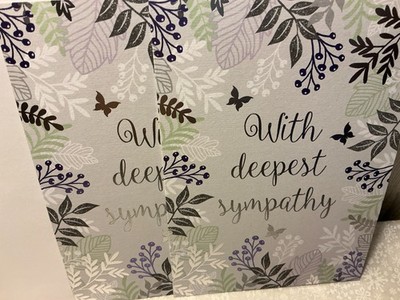 SYMPATHY RSVP CARDS New w/Envelopes LOT 2 ''REMEMBERING THE LIFE OF SOMEONE SO..''