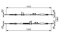 Bosch Seilzug, Feststellbremse 1 987 482 560 FüR Ford