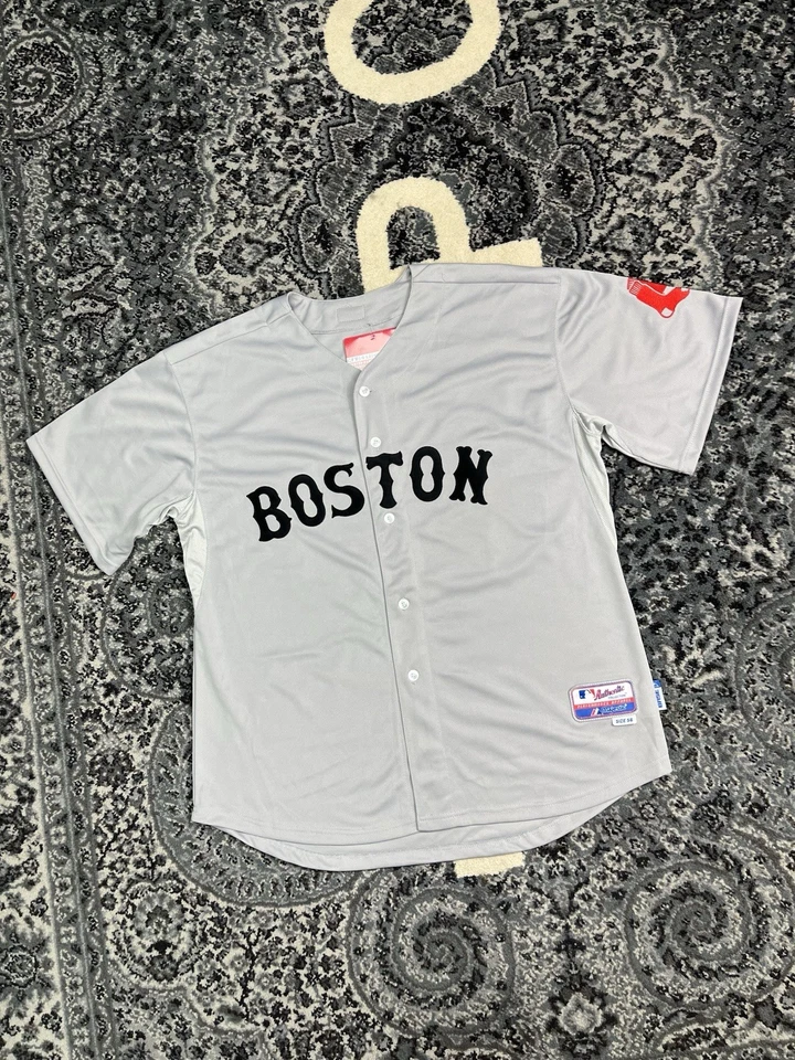 Бейсбольная футболка Red Sox Boston Adrian Gonzalez No28 Majestic Cool Base серая 56 - Изображение 2 из 4