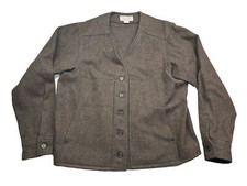 Vintage Rare Filson Garment 100% Virgin Wool Sz Xl Womens Dark Brown Usa