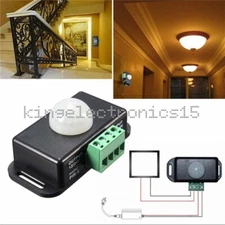DC 12V-24V 8A Automatic  Infrared PIR Motion Sensor Switch For LED light Stylish
