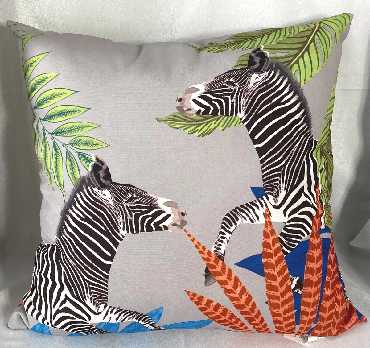 Zebra throw pillows top