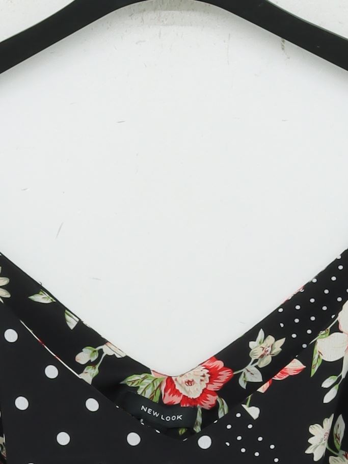 T shirt donna New Look UK 12 nera 100% altra camicia