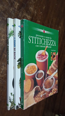 LIBRO:lotto n 3 libri Fiori di Bach/i rimedi naturali /omeopatia/stitichezza/r