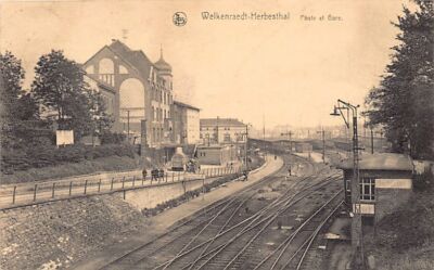 Belgium - WELKENRAEDT HERBESTHAL (Liège) post office and station